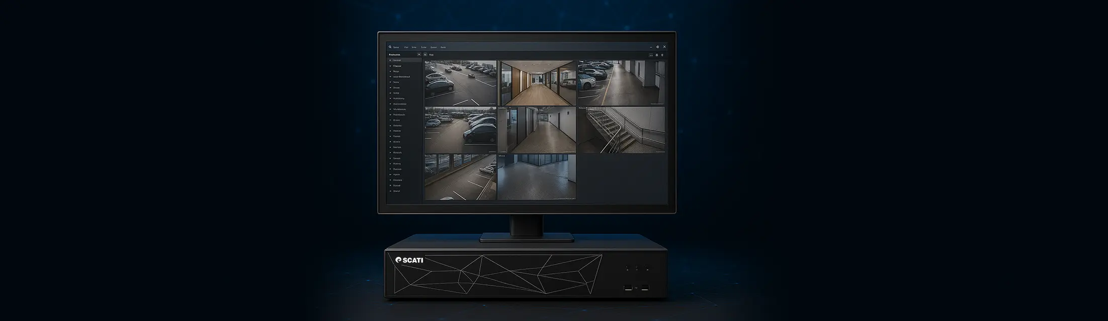 SCATI grabador y Genetec monitor